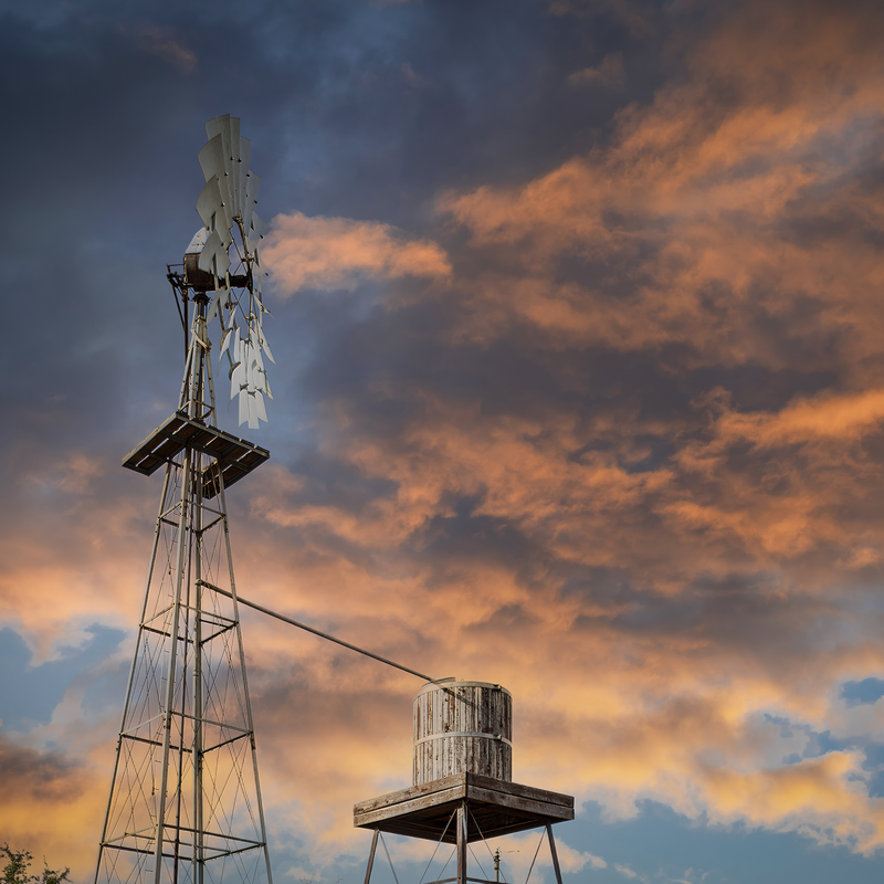 Windmill in the Evening