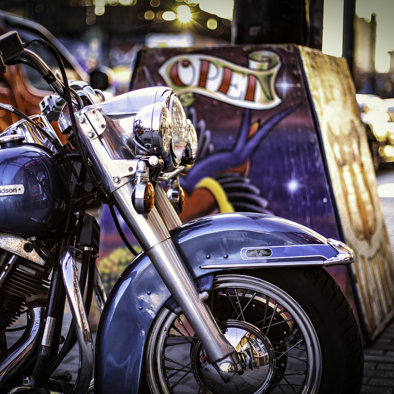 Blue Harley